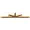 Ekena Millwork Saratoga Rough Sawn Timber Gable Bracket, Western Red Cedar, 108"W x 22"H x 4"D x 4"F, 5/12 Pitch GBW108X22X0404SAR00RWR - alternate 5